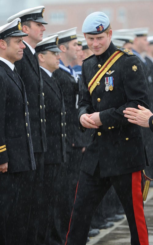prince harry portsmouth. Prince Harry headed over to